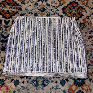 Trafaluc Zara Bronze Beaded Skirt